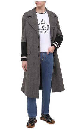 Мужские комбинированные кеды ns1 DOLCE & GABBANA черного цвета по цене 57150 руб., арт. CS1810/AW248 | Фото 2 Мужские комбинированные кеды ns1 DOLCE & GABBANA черного цвета, арт. CS1810/AW248 | Фото 2