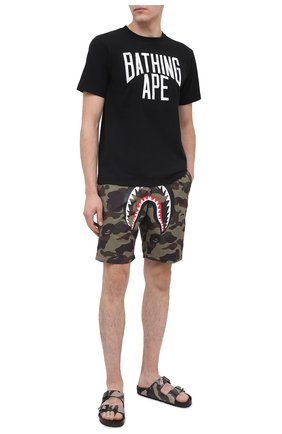 Мужские шорты BAPE хаки цвета по цене 20700 руб., арт. 1G80153012 | Фото 2 Мужские шорты BAPE хаки цвета, арт. 1G80153012 | Фото 2