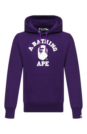Мужской хлопковое худи BAPE фиолетового цвета по цене 25250 руб., арт. 1G80114002 | Фото 1 Мужской хлопковое худи BAPE фиолетового цвета, арт. 1G80114002 | Фото 1