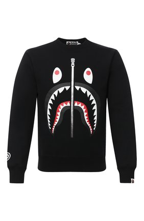 Мужской хлопковый свитшот BAPE черного цвета по цене 22850 руб., арт. 1G80113016 | Фото 1 Мужской хлопковый свитшот BAPE черного цвета, арт. 1G80113016 | Фото 1