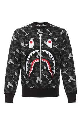 Мужской хлопковый свитшот BAPE темно-серого цвета по цене 31300 руб., арт. 1G80113010 | Фото 1 Мужской хлопковый свитшот BAPE темно-серого цвета, арт. 1G80113010 | Фото 1