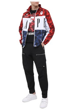 Мужская хлопковая футболка BAPE черного цвета по цене 8945 руб., арт. 1G80110011 | Фото 2 Мужская хлопковая футболка BAPE черного цвета, арт. 1G80110011 | Фото 2