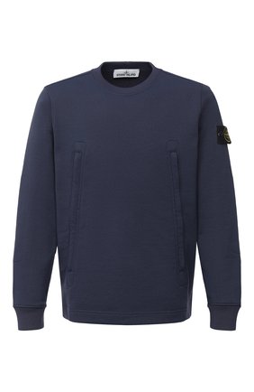 Мужской свитшот STONE ISLAND темно-синего цвета по цене 23700 руб., арт. 731560740 | Фото 1 Мужской свитшот STONE ISLAND темно-синего цвета, арт. 731560740 | Фото 1