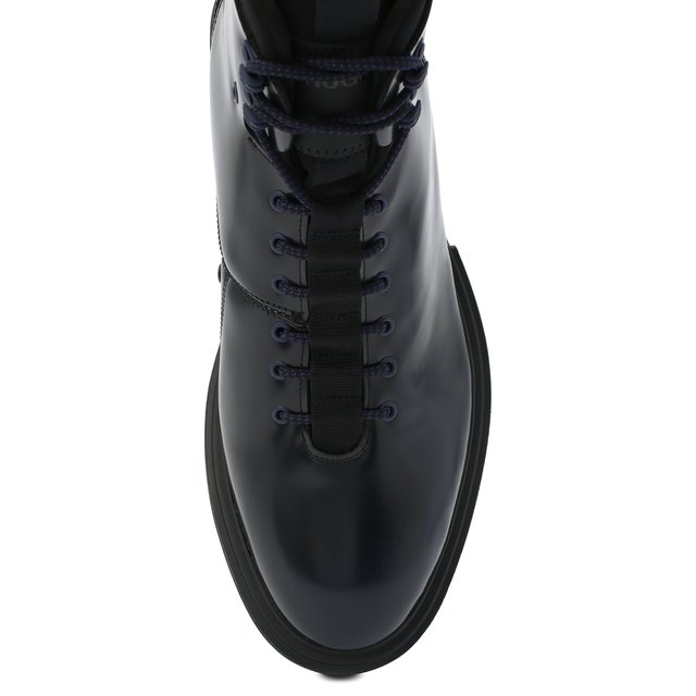 Кожаные ботинки HUGO 50441125, цвет синий, размер 44 - фото 5