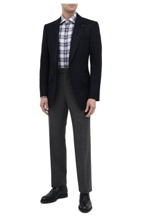 Мужская хлопковая рубашка ERMENEGILDO ZEGNA синего цвета по цене 33950 руб., арт. UVX21/SRF5 | Фото 2 Мужская хлопковая рубашка ERMENEGILDO ZEGNA синего цвета, арт. UVX21/SRF5 | Фото 2