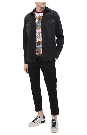 Мужская рубашка DOLCE & GABBANA черного цвета по цене 49950 руб., арт. G5EX7D/G8C03 | Фото 2 Мужская рубашка DOLCE & GABBANA черного цвета, арт. G5EX7D/G8C03 | Фото 2