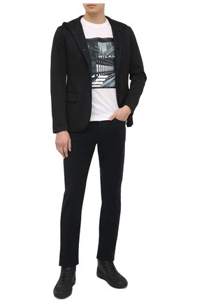 Мужской пиджак EMPORIO ARMANI черного цвета по цене 47600 руб., арт. 6H1GN6/1JEVZ | Фото 2 Мужской пиджак EMPORIO ARMANI черного цвета, арт. 6H1GN6/1JEVZ | Фото 2