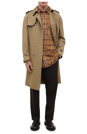 Мужская хлопковая рубашка DRIES VAN NOTEN светло-коричневого цвета по цене 89950 руб., арт. 202-20723-1266 | Фото 2 Мужская хлопковая рубашка DRIES VAN NOTEN светло-коричневого цвета, арт. 202-20723-1266 | Фото 2