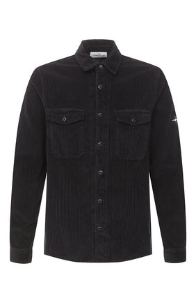 Мужская хлопковая рубашка STONE ISLAND темно-серого цвета по цене 25250 руб., арт. 731512111 | Фото 1 Мужская хлопковая рубашка STONE ISLAND темно-серого цвета, арт. 731512111 | Фото 1