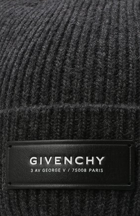 Мужская шапка из шерсти и кашемира GIVENCHY серого цвета по цене 25100 руб., арт. GVCAP1/U1845 | Фото 3 Мужская шапка из шерсти и кашемира GIVENCHY серого цвета, арт. GVCAP1/U1845 | Фото 3