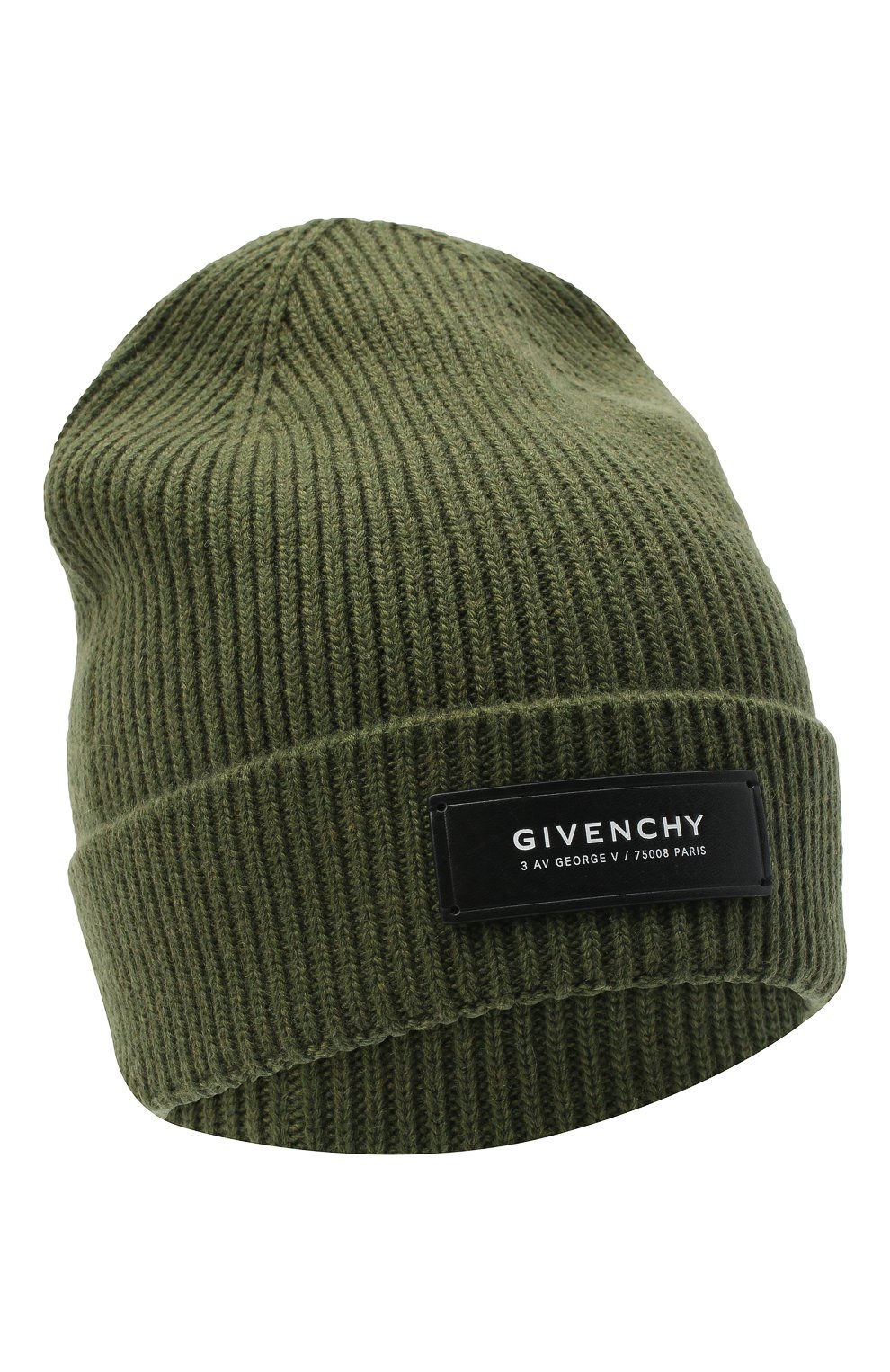 Мужская шапка из шерсти и кашемира GIVENCHY хаки цвета, арт. GVCAP1/U1845 | Фото 1