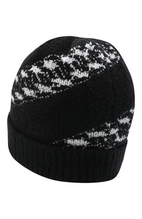 Мужская шерстяная шапка GIVENCHY черного цвета, арт. GVCAPP/U1982 | Фото 2 (Материал: Шерсть, Текстиль; Кросс-КТ: Трикотаж)