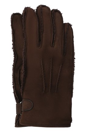 Мужские замшевые перчатки BRIONI темно-коричневого цвета, арт. 05SI0L/09727 | Фото 1 (Мужское Кросс-КТ: Кожа и замша; Материал: Замша, Натуральная кожа; Региональные ограничения белый список (Axapta Mercury): RU)