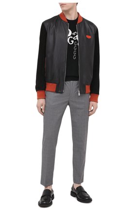 Мужские хлопковые брюки DOLCE & GABBANA серого цвета по цене 57500 руб., арт. GY6FET/FQ6CI | Фото 2 Мужские хлопковые брюки DOLCE & GABBANA серого цвета, арт. GY6FET/FQ6CI | Фото 2