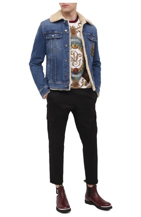 Мужская джинсовая куртка DOLCE & GABBANA темно-синего цвета по цене 166500 руб., арт. G9JB5Z/G8CR9 | Фото 2 Мужская джинсовая куртка DOLCE & GABBANA темно-синего цвета, арт. G9JB5Z/G8CR9 | Фото 2