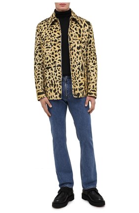 Мужская хлопковая куртка DRIES VAN NOTEN желтого цвета по цене 93150 руб., арт. 202-20501-1246 | Фото 2 Мужская хлопковая куртка DRIES VAN NOTEN желтого цвета, арт. 202-20501-1246 | Фото 2