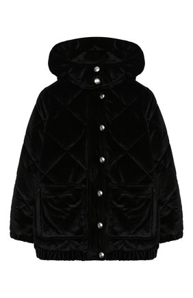 Детская стеганая куртка SONIA RYKIEL ENFANT черного цвета по цене 31450 руб., арт. 20W10U09 | Фото 1 Детская стеганая куртка SONIA RYKIEL ENFANT черного цвета, арт. 20W10U09 | Фото 1
