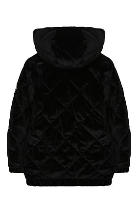 Детская стеганая куртка SONIA RYKIEL ENFANT черного цвета по цене 31450 руб., арт. 20W10U09 | Фото 2 Детская стеганая куртка SONIA RYKIEL ENFANT черного цвета, арт. 20W10U09 | Фото 2