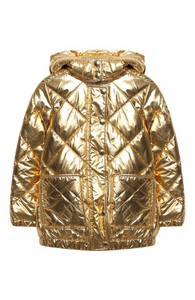 Детская стеганая куртка SONIA RYKIEL ENFANT золотого цвета по цене 31450 руб., арт. 20W10U09 | Фото 1 Детская стеганая куртка SONIA RYKIEL ENFANT золотого цвета, арт. 20W10U09 | Фото 1