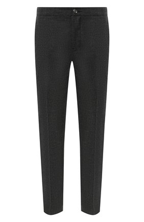 Мужские брюки BOGNER темно-серого цвета, арт. 18386316 | Фото 1 (Длина (брюки, джинсы): Стандартные; Случай: Повседневный; Материал подклада: Синтетический материал; Материал внешний: Шерсть, Синтетический материал; Стили: Кэжуэл)