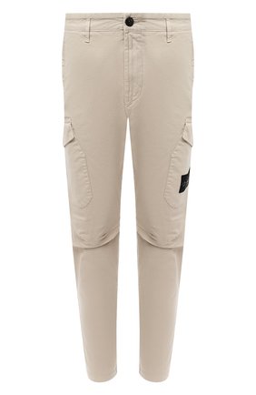 Мужской хлопковые брюки-карго STONE ISLAND бежевого цвета по цене 28350 руб., арт. 731531310 | Фото 1 Мужской хлопковые брюки-карго STONE ISLAND бежевого цвета, арт. 731531310 | Фото 1