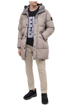 Мужской хлопковые брюки-карго STONE ISLAND бежевого цвета по цене 28350 руб., арт. 731531310 | Фото 2 Мужской хлопковые брюки-карго STONE ISLAND бежевого цвета, арт. 731531310 | Фото 2
