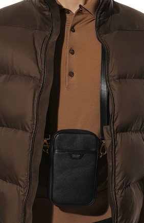 Мужская кожаная сумка TOM FORD черного цвета по цене 97350 руб., арт. H0446T-LCL080 | Фото 2 Мужская кожаная сумка TOM FORD черного цвета, арт. H0446T-LCL080 | Фото 2
