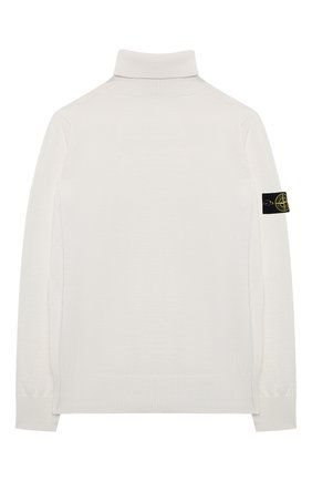 Детская шерстяная водолазка STONE ISLAND белого цвета по цене 15350 руб., арт. 7316503A4/14 | Фото 1 Детская шерстяная водолазка STONE ISLAND белого цвета, арт. 7316503A4/14 | Фото 1