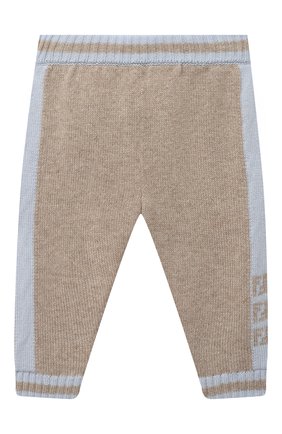 Детские кашемировые брюки FENDI голубого цвета по цене 41100 руб., арт. BUG048/A8LH/12M-24M | Фото 1 Детские кашемировые брюки FENDI голубого цвета, арт. BUG048/A8LH/12M-24M | Фото 1