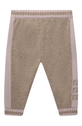 Детские кашемировые брюки FENDI розового цвета по цене 41100 руб., арт. BUG048/A8LH/3M-9M | Фото 1 Детские кашемировые брюки FENDI розового цвета, арт. BUG048/A8LH/3M-9M | Фото 1
