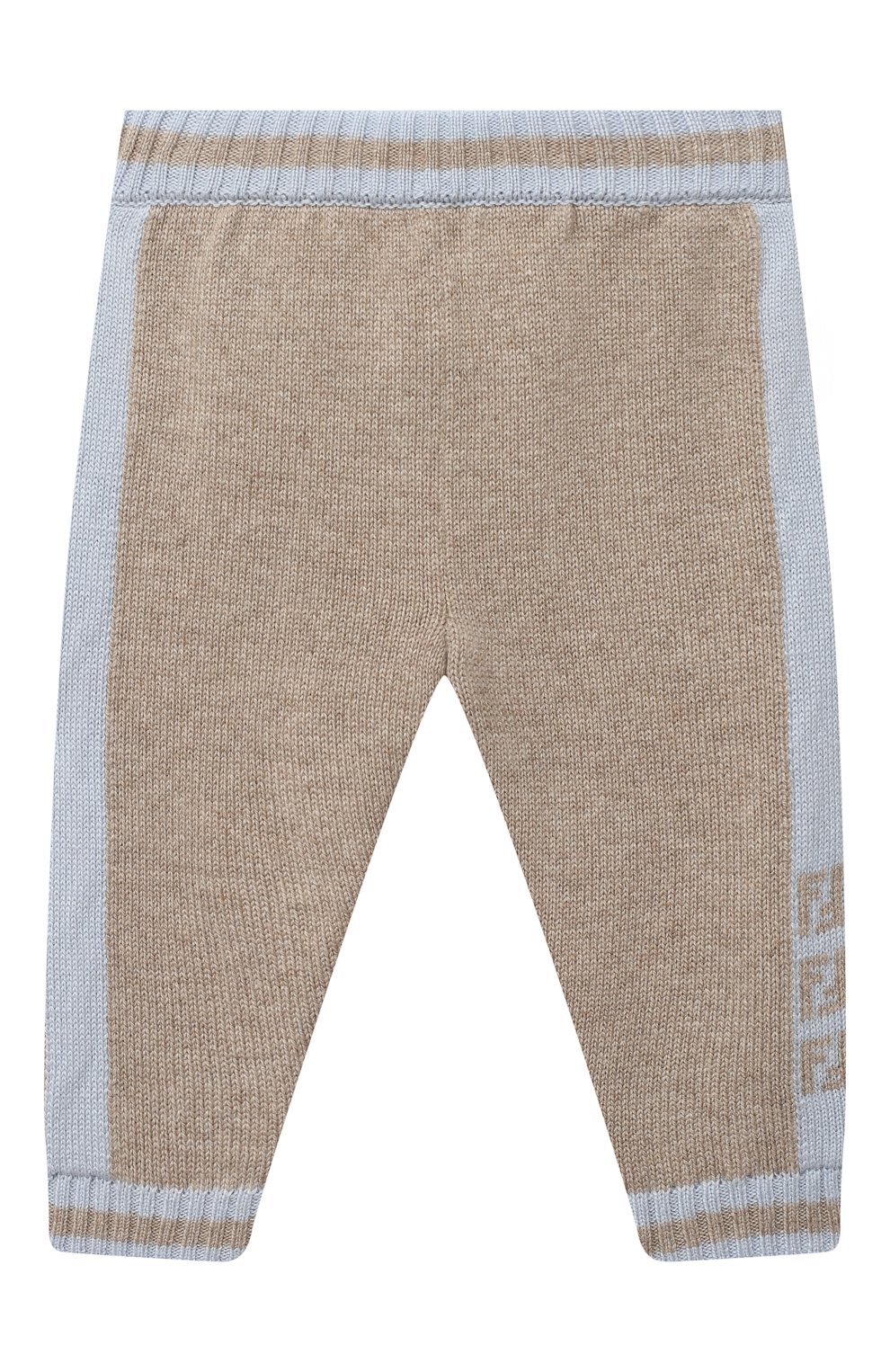 Детские кашемировые брюки FENDI голубого цвета, арт. BUG048/A8LH/3M-9M | Фото 1