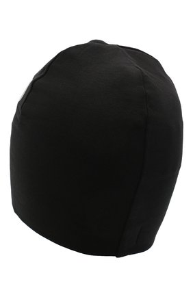 Детского хлопковая шапка MOSCHINO черного цвета, арт. HMX00Z/LDA16 | Фото 2 (Материал: Хлопок, Текстиль; Региональные ограничения белый список (Axapta Mercury): RU)