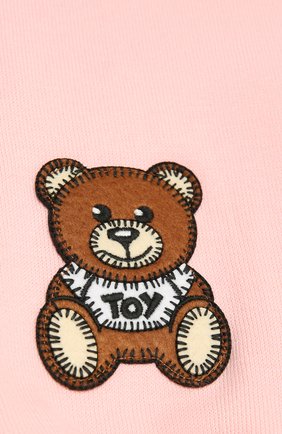 Детский хлопковый шарф MOSCHINO розового цвета по цене 10700 руб., арт. HUX016/LHE03 | Фото 2 Детский хлопковый шарф MOSCHINO розового цвета, арт. HUX016/LHE03 | Фото 2