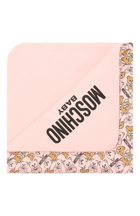 Детского хлопковое одеяло MOSCHINO розового цвета по цене 9950 руб., арт. M8B000/LDB46 | Фото 1 Детского хлопковое одеяло MOSCHINO розового цвета, арт. M8B000/LDB46 | Фото 1