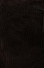 Детские хлопковые брюки DOLCE & GABBANA темно-коричневого цвета, арт. L43P32/G7XJW/8-14 | Фото 3 (Случай: Повседневный; Региональные ограничения белый список (Axapta Mercury): RU; Материал внешний: Хлопок; Мальчики Кросс-КТ: Брюки-одежда; Ростовка одежда: 10 - 11 лет | 140 - 146см, 12 лет | 152 см, 8 лет | 128 см)