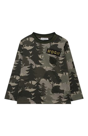 Детский хлопковый лонгслив DOLCE & GABBANA хаки цвета по цене 18800 руб., арт. L1JT8Q/G7XLI | Фото 1 Детский хлопковый лонгслив DOLCE & GABBANA хаки цвета, арт. L1JT8Q/G7XLI | Фото 1 (Материал внешний: Хлопок; Рукава: Длинные; Региональные ограничения белый список (Axapta Mercury): RU; Кросс-КТ НВ: Лонгслив; Ростовка одежда: 12 мес | 80 см, 18 мес | 86 см, 24 мес | 92 см, 6 мес | 68 см, 9 мес | 74 см)