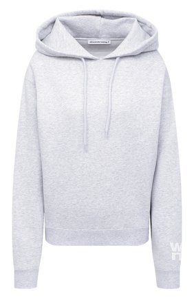 Женский хлопковое худи ALEXANDERWANG.T серого цвета по цене 22000 руб., арт. 4CC1202025 | Фото 1 Женский хлопковое худи ALEXANDERWANG.T серого цвета, арт. 4CC1202025 | Фото 1