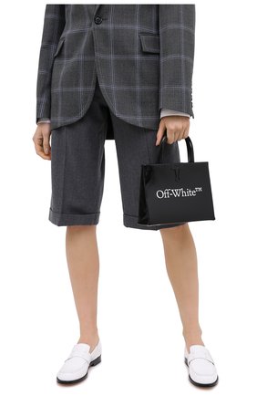 Женская сумка box mini OFF-WHITE черного цвета по цене 82800 руб., арт. 0WNA059E20LEA0011001 | Фото 2 Женская сумка box mini OFF-WHITE черного цвета, арт. 0WNA059E20LEA0011001 | Фото 2