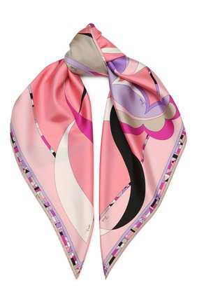 Женский шелковый платок EMILIO PUCCI бежевого цвета по цене 29600 руб., арт. 0UGB22/0UE22 | Фото 1 Женский шелковый платок EMILIO PUCCI бежевого цвета, арт. 0UGB22/0UE22 | Фото 1