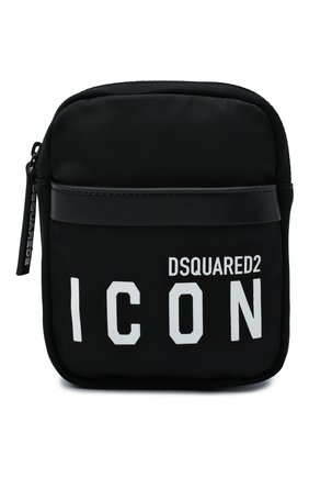 Мужская текстильная поясная сумка DSQUARED2 черно-белого цвета по цене 16450 руб., арт. BBM0019 11703199 | Фото 1 Мужская текстильная поясная сумка DSQUARED2 черно-белого цвета, арт. BBM0019 11703199 | Фото 1