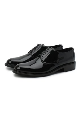 Мужские кожаные дерби SAINT LAURENT черного цвета по цене 66700 руб., арт. 632356/0D500 | Фото 1 Мужские кожаные дерби SAINT LAURENT черного цвета, арт. 632356/0D500 | Фото 1 (Материал внутренний: Натуральная кожа; Стили: Классический)