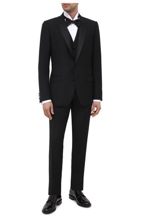 Мужские кожаные дерби SAINT LAURENT черного цвета по цене 66700 руб., арт. 632356/0D500 | Фото 2 Мужские кожаные дерби SAINT LAURENT черного цвета, арт. 632356/0D500 | Фото 2 (Материал внутренний: Натуральная кожа; Стили: Классический)
