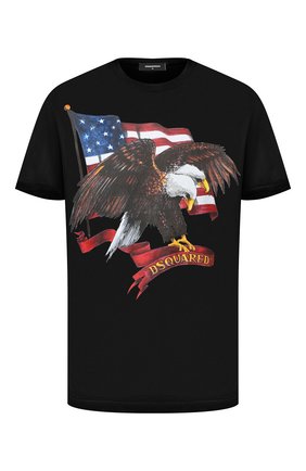 Мужская хлопковая футболка DSQUARED2 черного цвета по цене 22550 руб., арт. S79GC0004/S22427 | Фото 1 Мужская хлопковая футболка DSQUARED2 черного цвета, арт. S79GC0004/S22427 | Фото 1