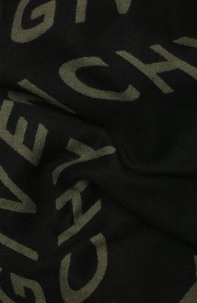 Мужской шарф из шерсти и шелка GIVENCHY хаки цвета по цене 28250 руб., арт. GV3518/J3047 | Фото 2 Мужской шарф из шерсти и шелка GIVENCHY хаки цвета, арт. GV3518/J3047 | Фото 2