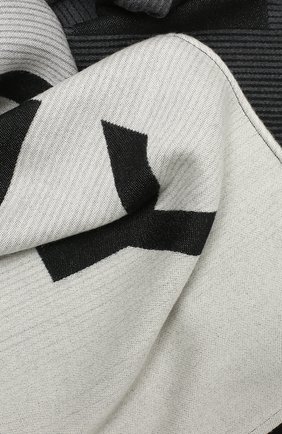 Мужской шарф из шерсти и шелка GIVENCHY черного цвета по цене 28250 руб., арт. GV3518/J3050 | Фото 2 Мужской шарф из шерсти и шелка GIVENCHY черного цвета, арт. GV3518/J3050 | Фото 2
