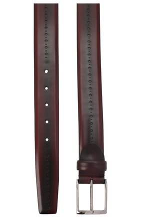 Мужской кожаный ремень BARRETT бордового цвета по цене 19600 руб., арт. 71B529.11/BETIS CREAM | Фото 2 Мужской кожаный ремень BARRETT бордового цвета, арт. 71B529.11/BETIS CREAM | Фото 2