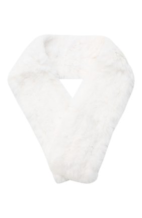 Детский меховой шарф YVES SALOMON ENFANT белого цвета, арт. 7WEA320XXKREX | Фото 1 (Материал: Натуральный мех; Региональные ограничения белый список (Axapta Mercury): RU)