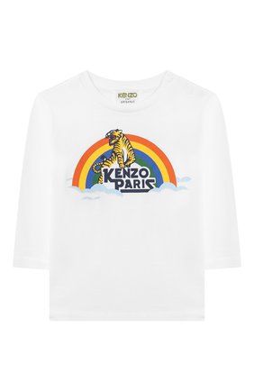Детский хлопковый лонгслив KENZO разноцветного цвета по цене 4420 руб., арт. KR10507 | Фото 1 Детский хлопковый лонгслив KENZO разноцветного цвета, арт. KR10507 | Фото 1