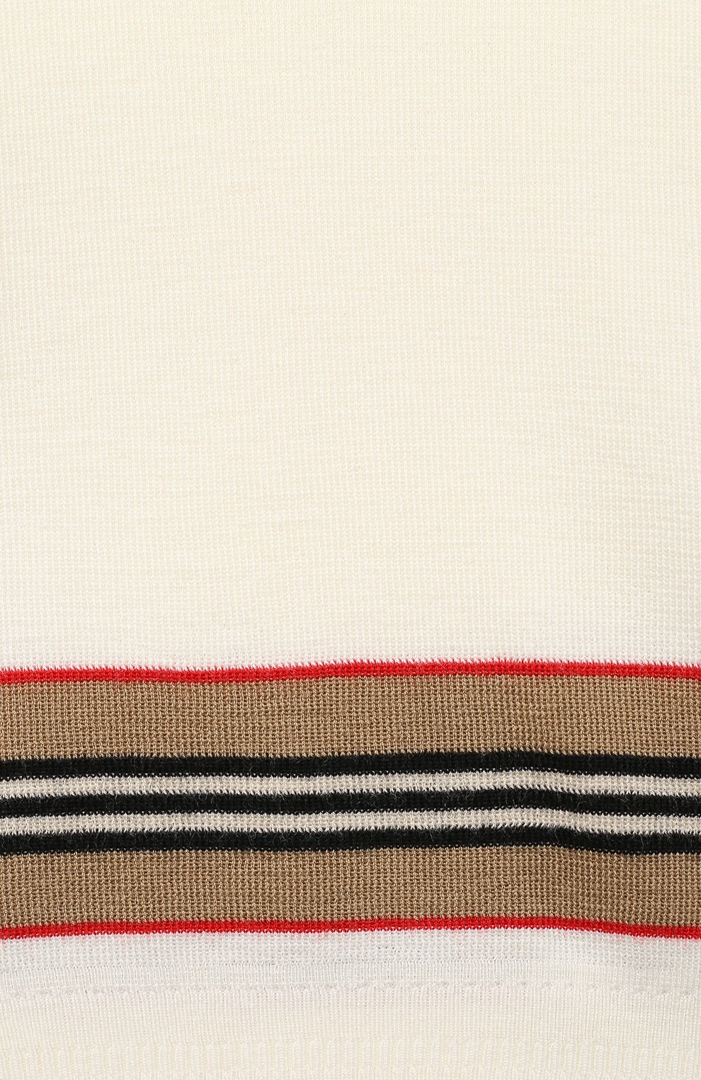 Детский шерстяной пуловер BURBERRY белого цвета по цене 22300 руб., арт. 8033059 | Фото 3 Детский шерстяной пуловер BURBERRY белого цвета, арт. 8033059 | Фото 3