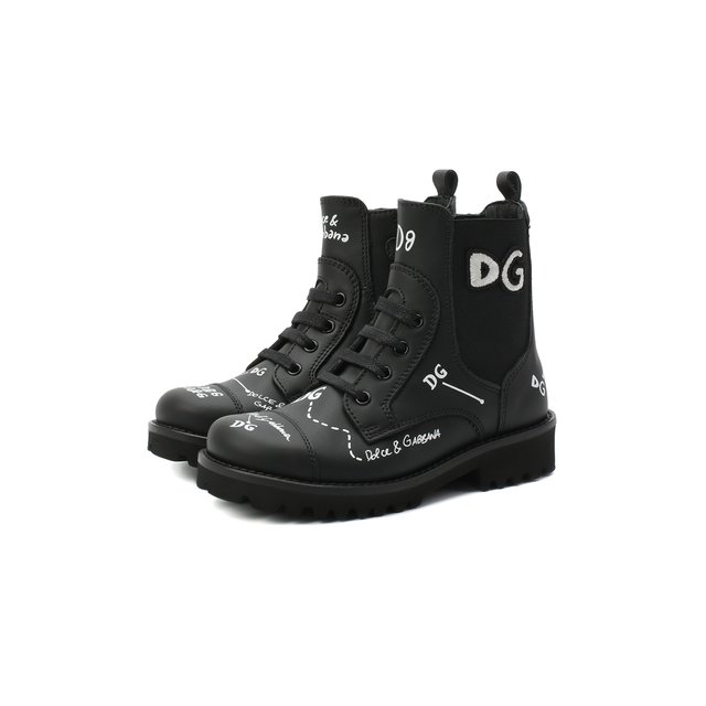 Кожаные ботинки Dolce & Gabbana D10983/AH813/24-28